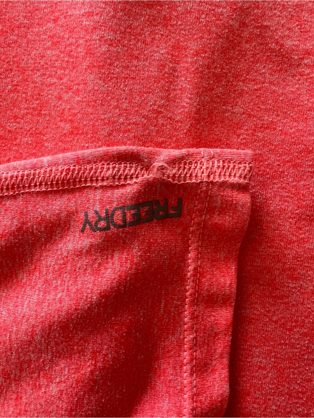 Eddie Bauer Women's Neon Coral Pink Heathered Freedry V-Neck Active Tee XS - Picture 4 of 7